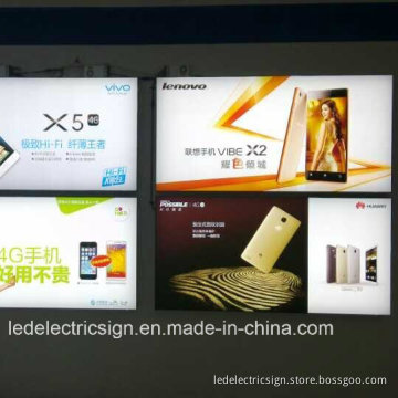 Mobile Phone Shop Advertising Display for Wall Backlit LED Sign